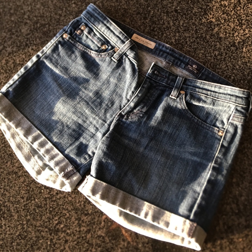 AG City Jean cuffed shorts